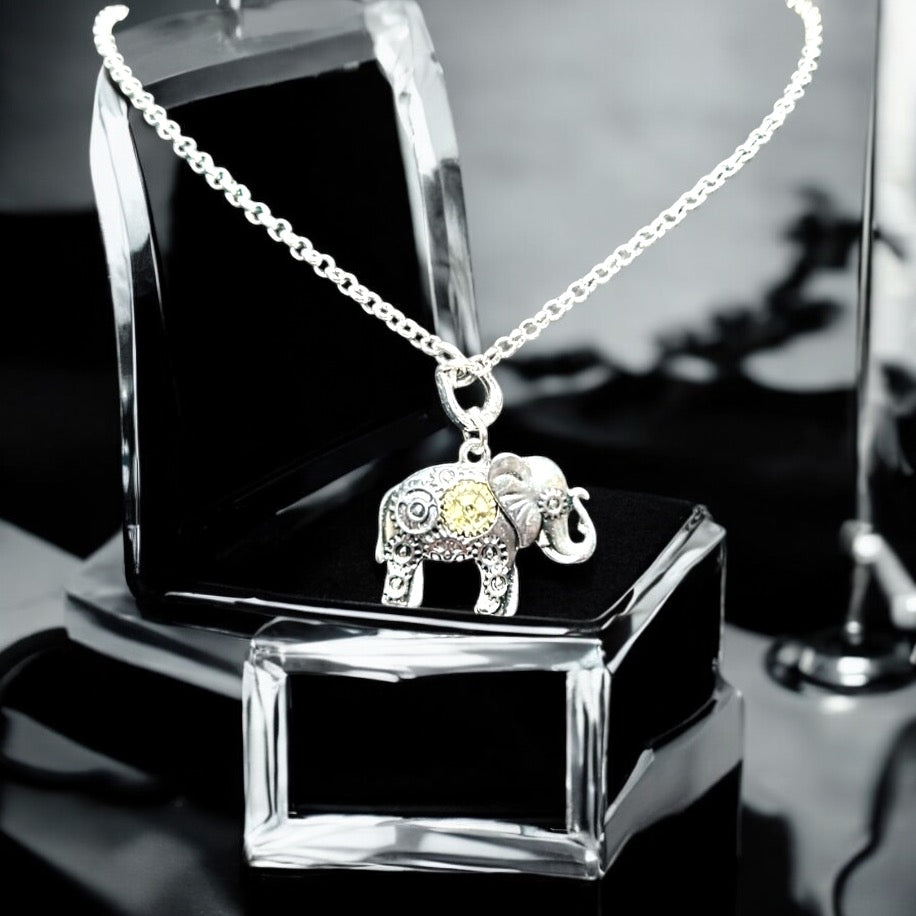 Steampunk Rhodium Pendant