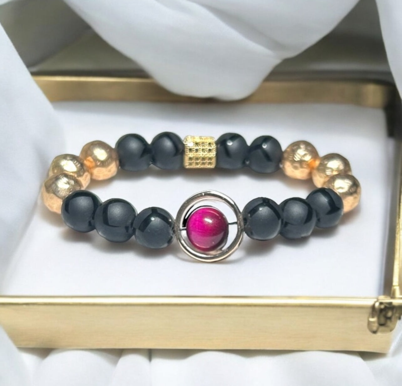 Contemporary Framed Rose Tiger Eye