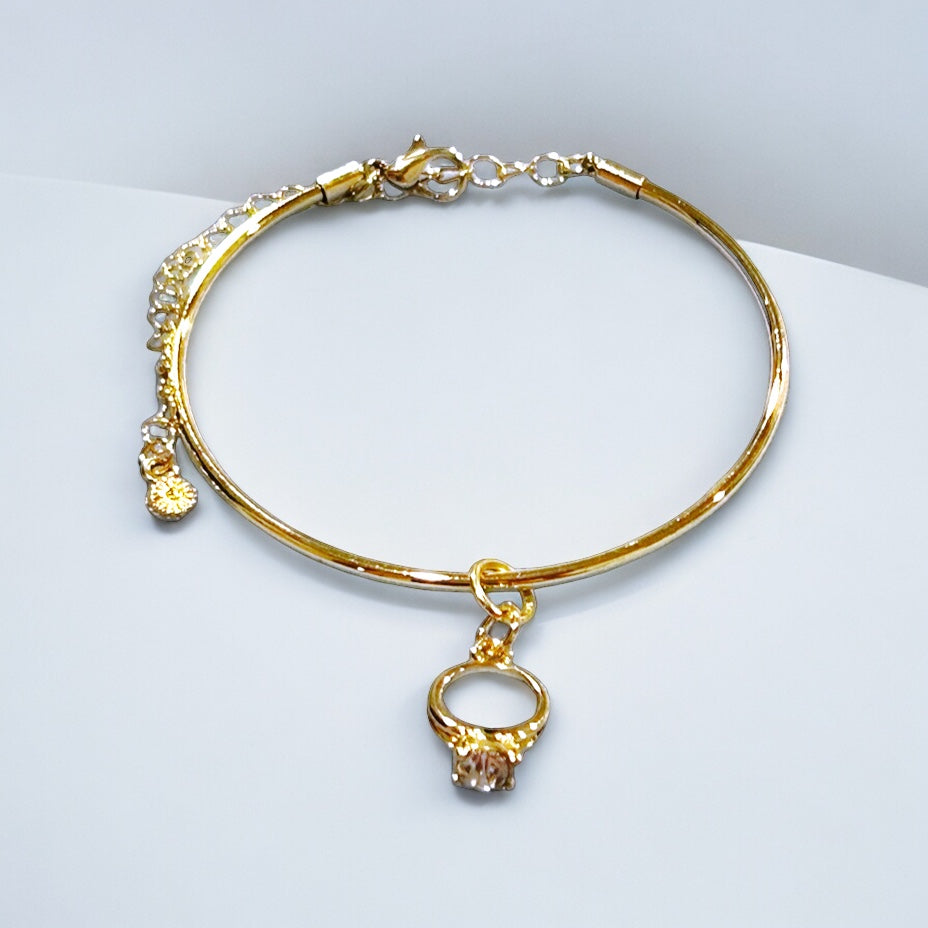 Gold Ring Charm