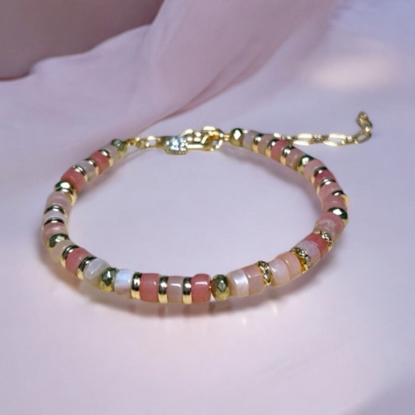 Elegant Sunstone Heishi