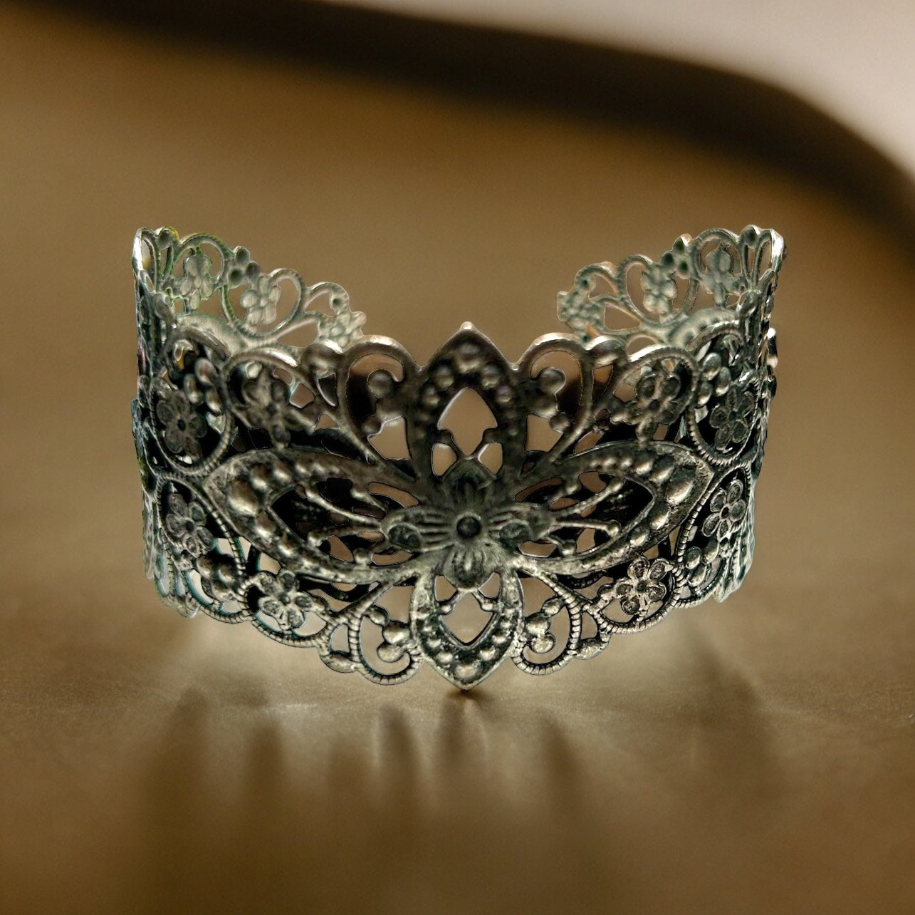 Gilded Age Ornate Cuff Bracelet