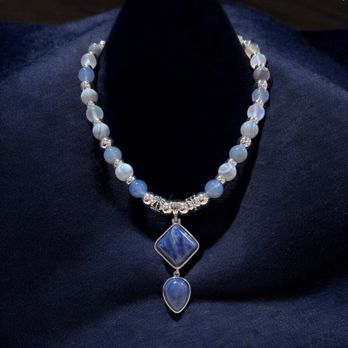 Sodalite Statement Necklace