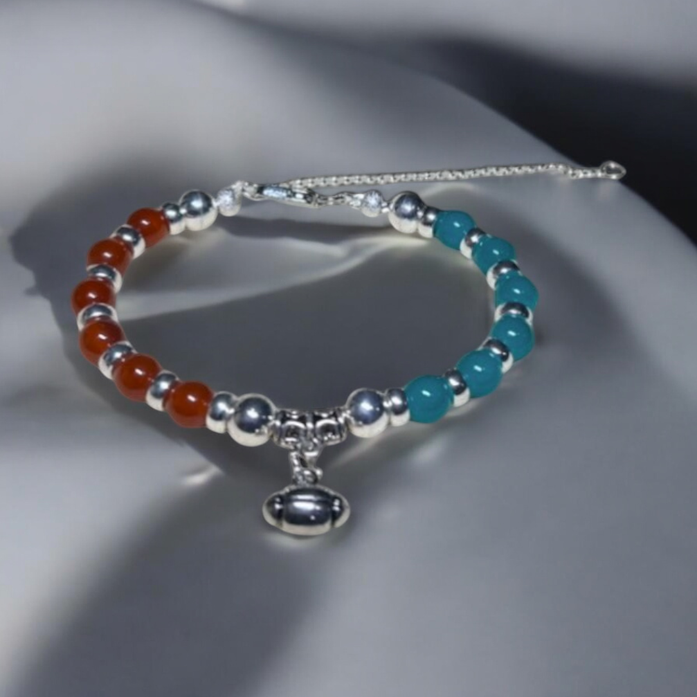 Football Pendant Bracelet