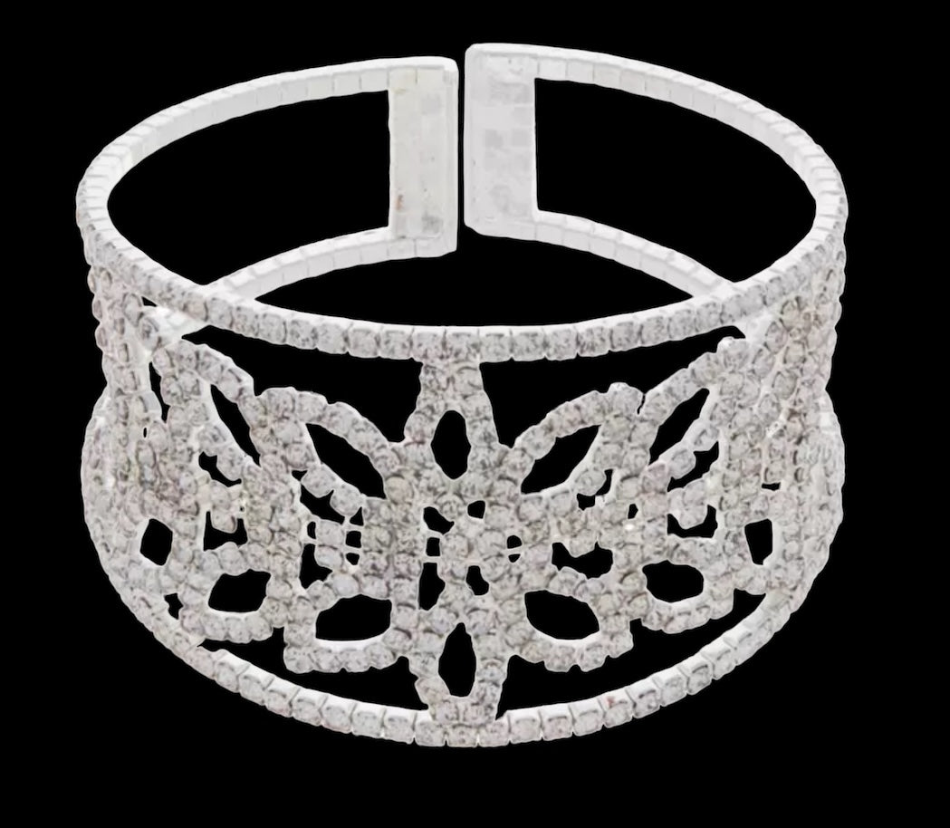 Gilded Age Rhinestone Cuff