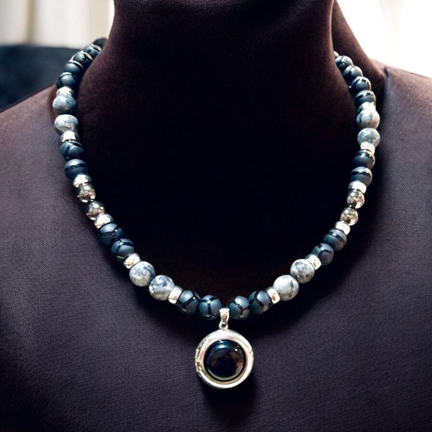 Black Jasper Locket