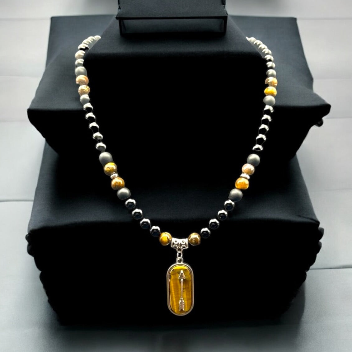 Tigers Eye Pendant Necklace