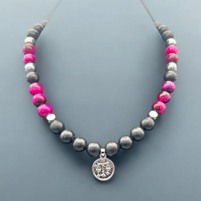 Pink Tigers Eye Libra
