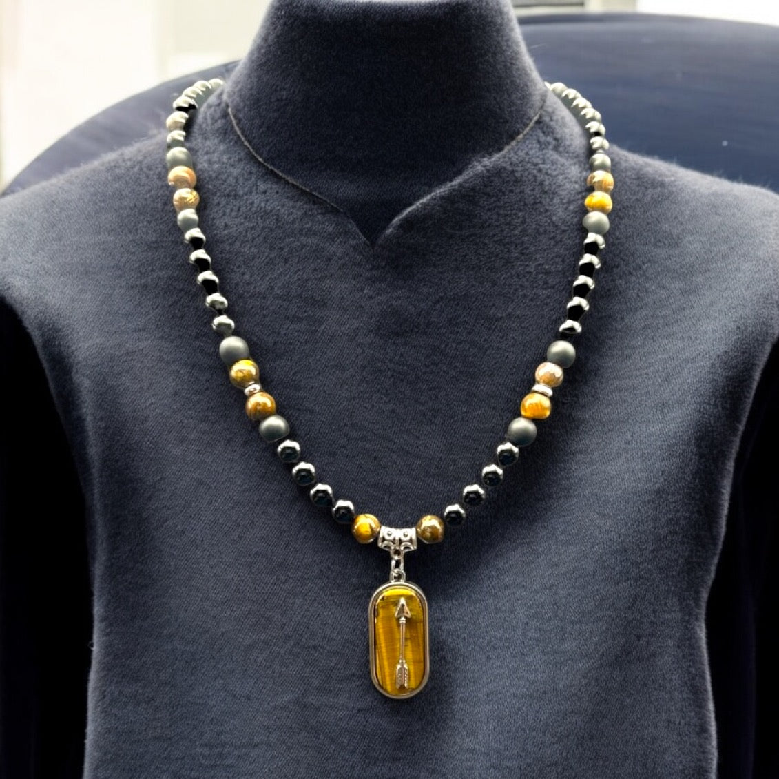 Tigers Eye Pendant Necklace