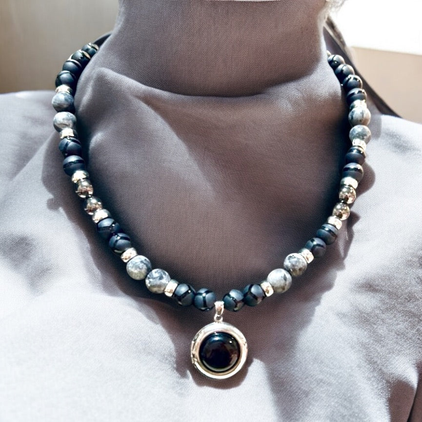 Black Jasper Locket