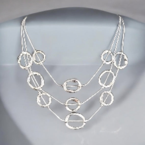 Geometric Circle Necklace