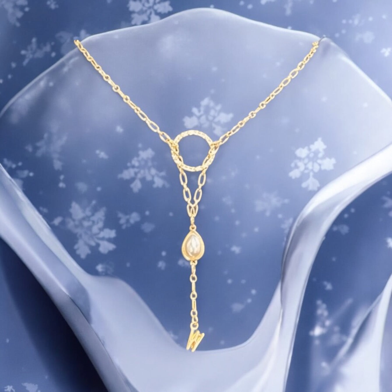Initial and Opal Necklace