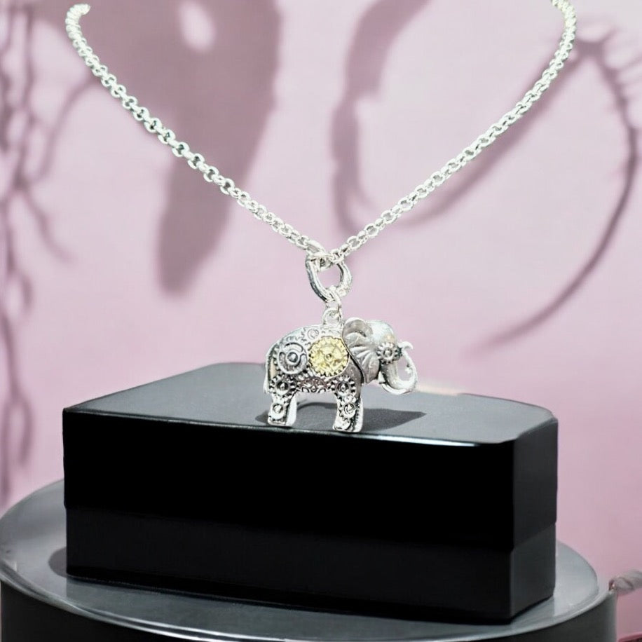 Steampunk Rhodium Pendant