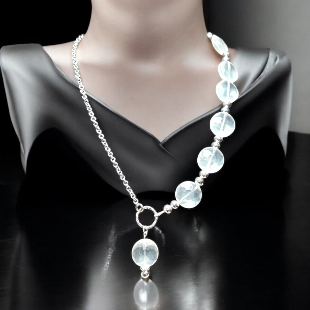 Suspended Quartz Necklace