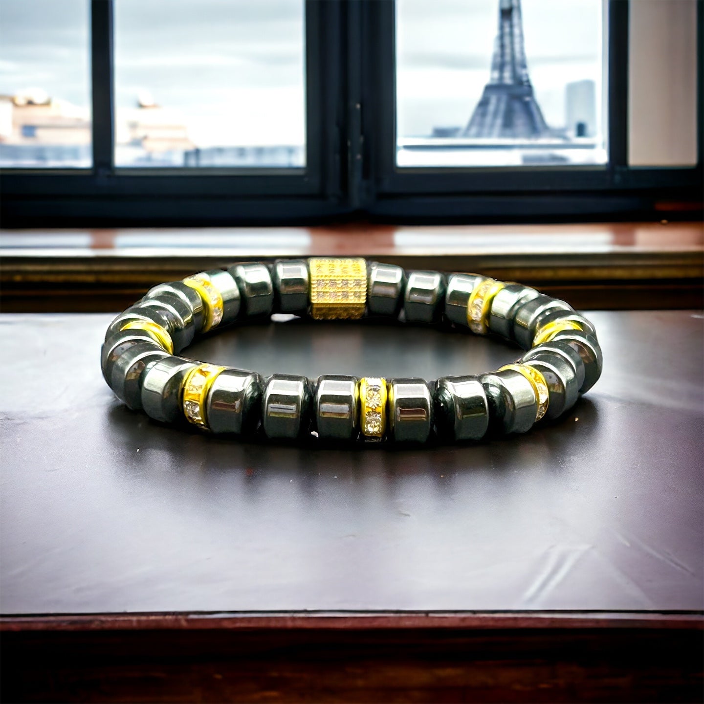 Luxury Hematite and Gold