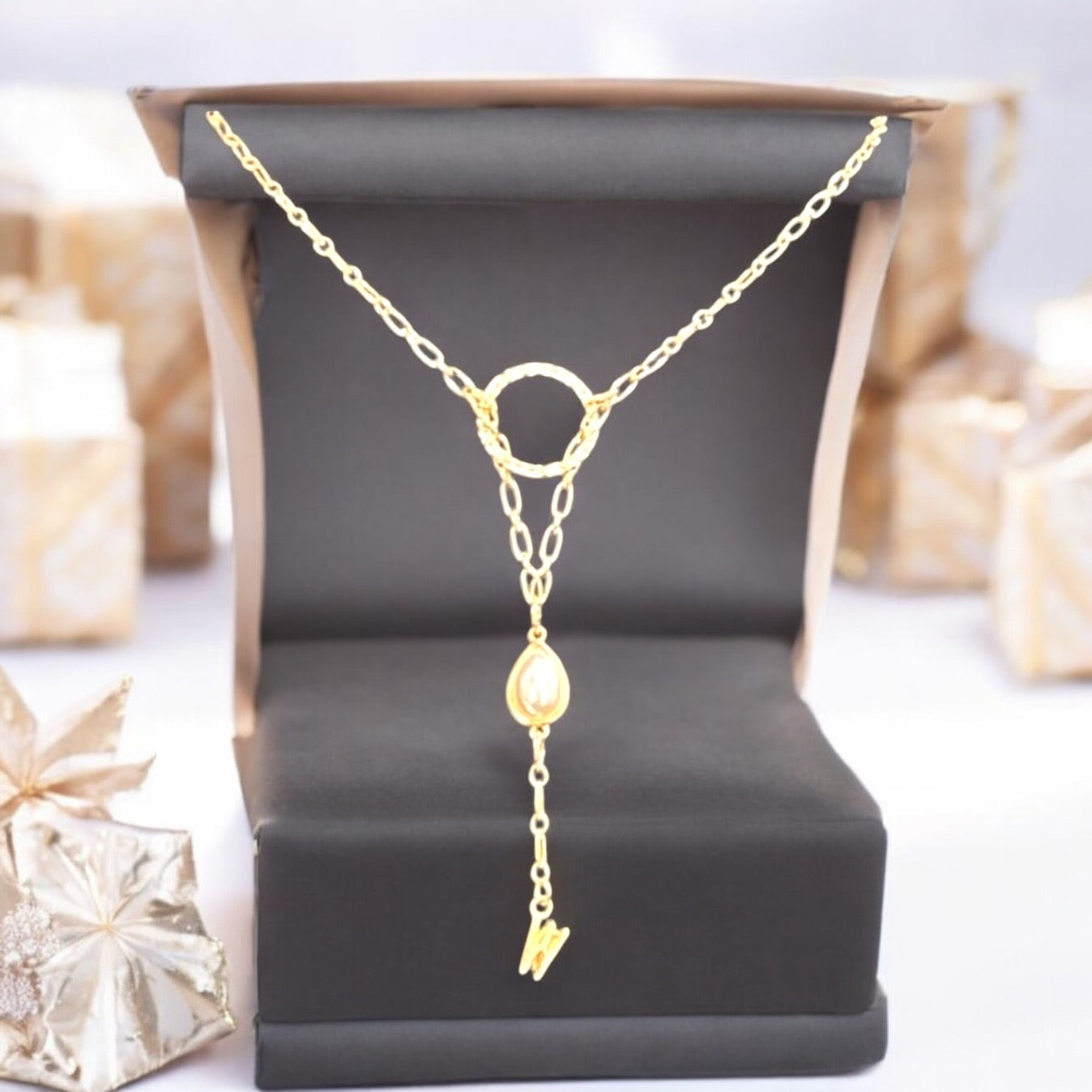 Initial and Opal Necklace