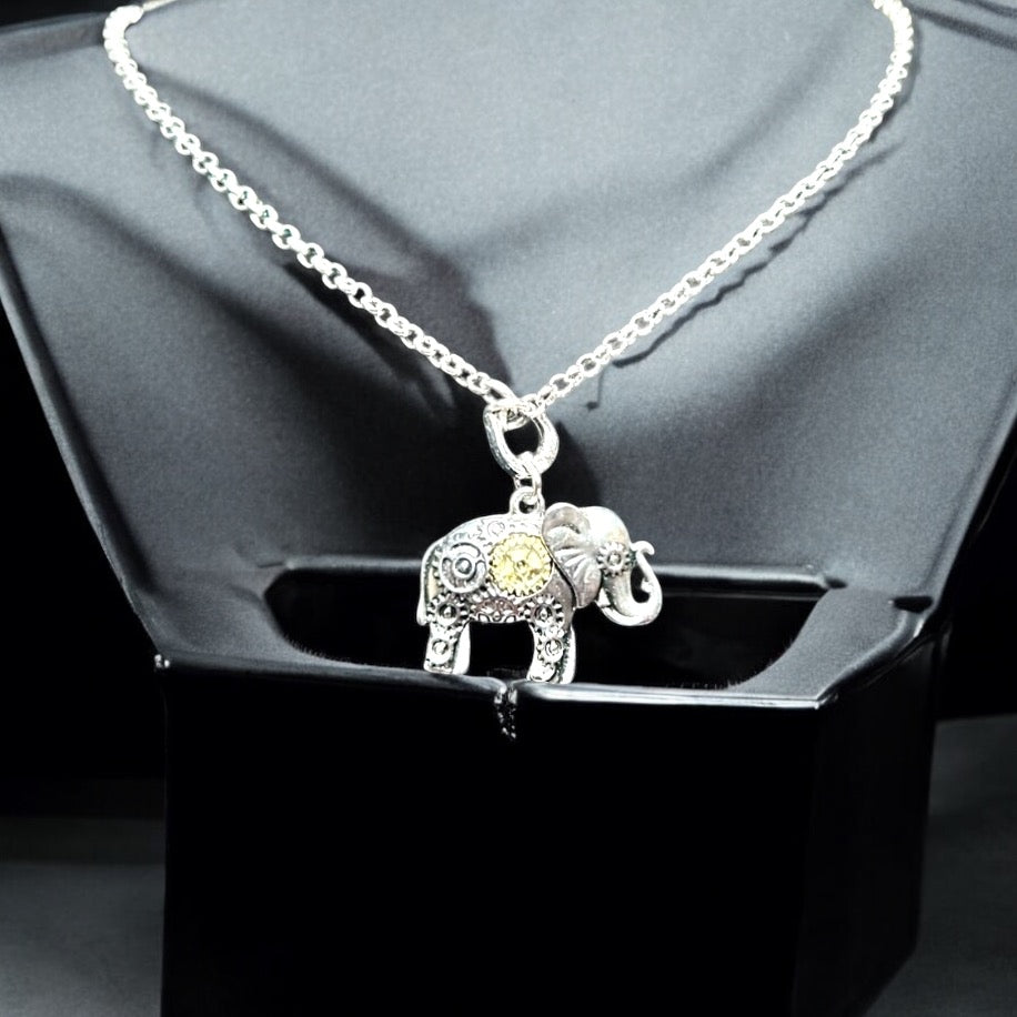 Steampunk Rhodium Pendant