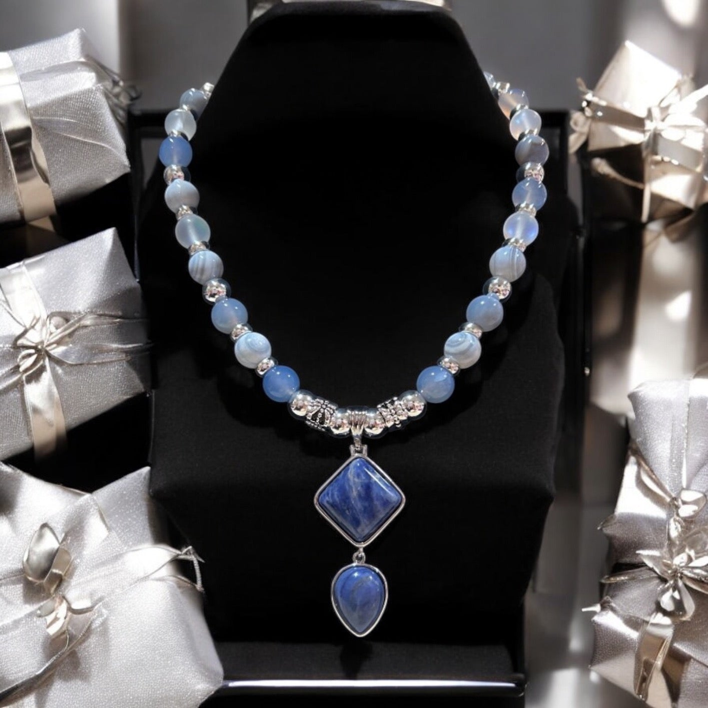 Sodalite Statement Necklace