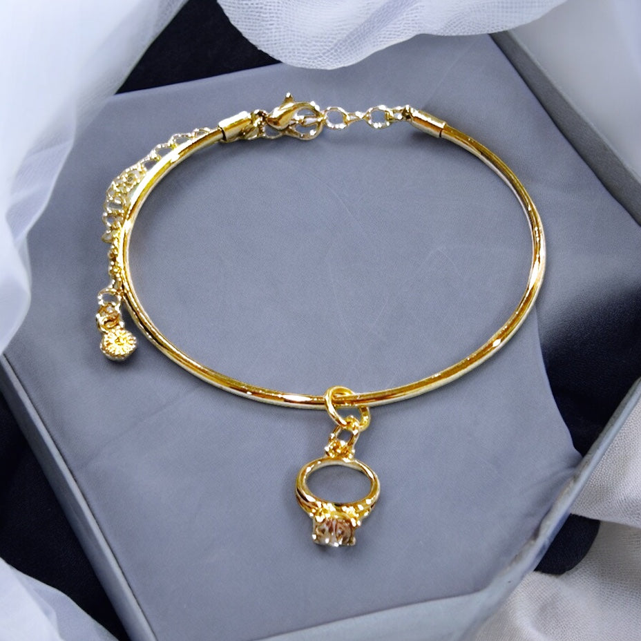 Gold Ring Charm