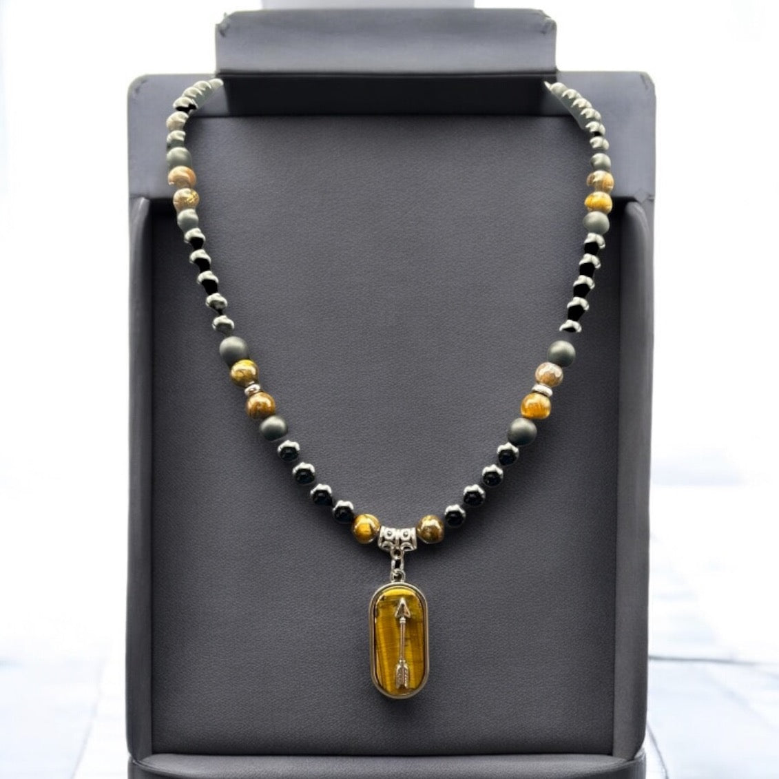 Tigers Eye Pendant Necklace