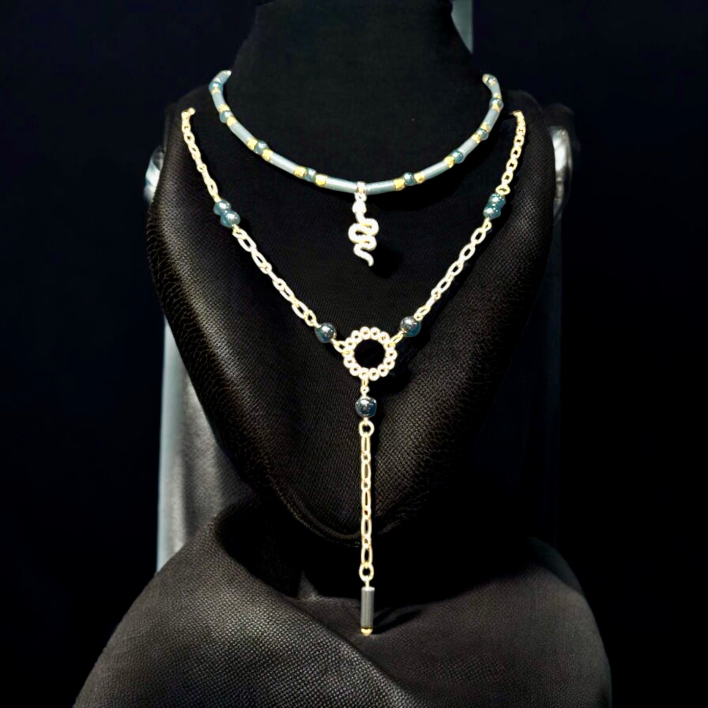 Contemporary Elegance Snake Necklaces