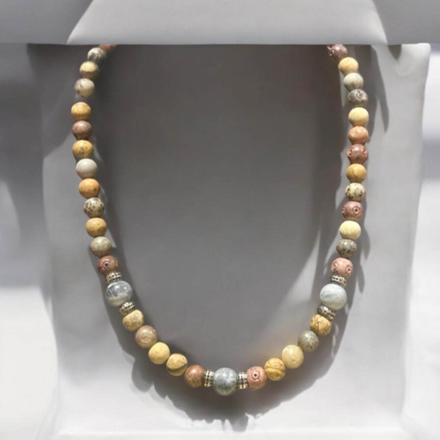 Unisex Jasper Necklace