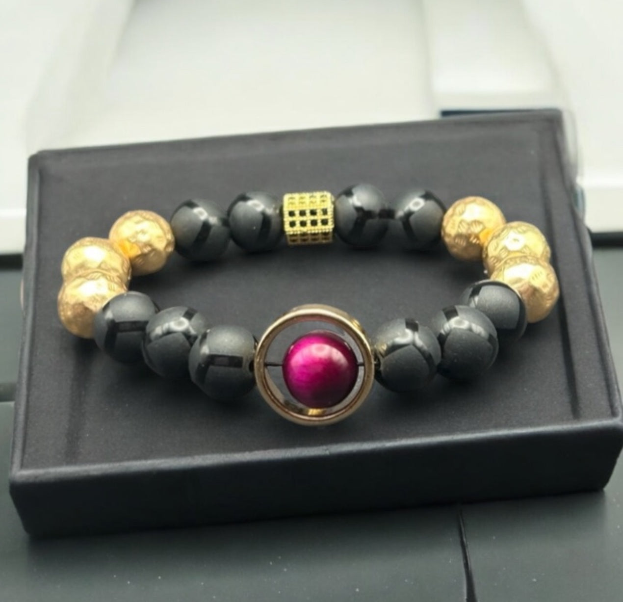 Contemporary Framed Rose Tiger Eye