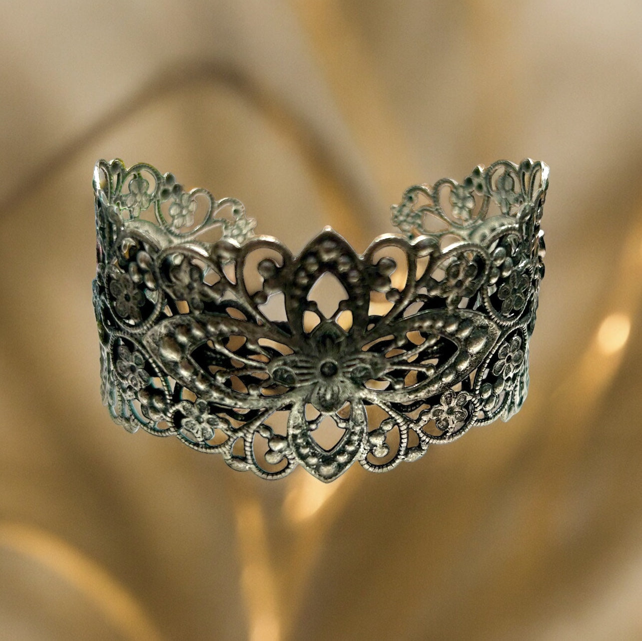 Gilded Age Ornate Cuff Bracelet