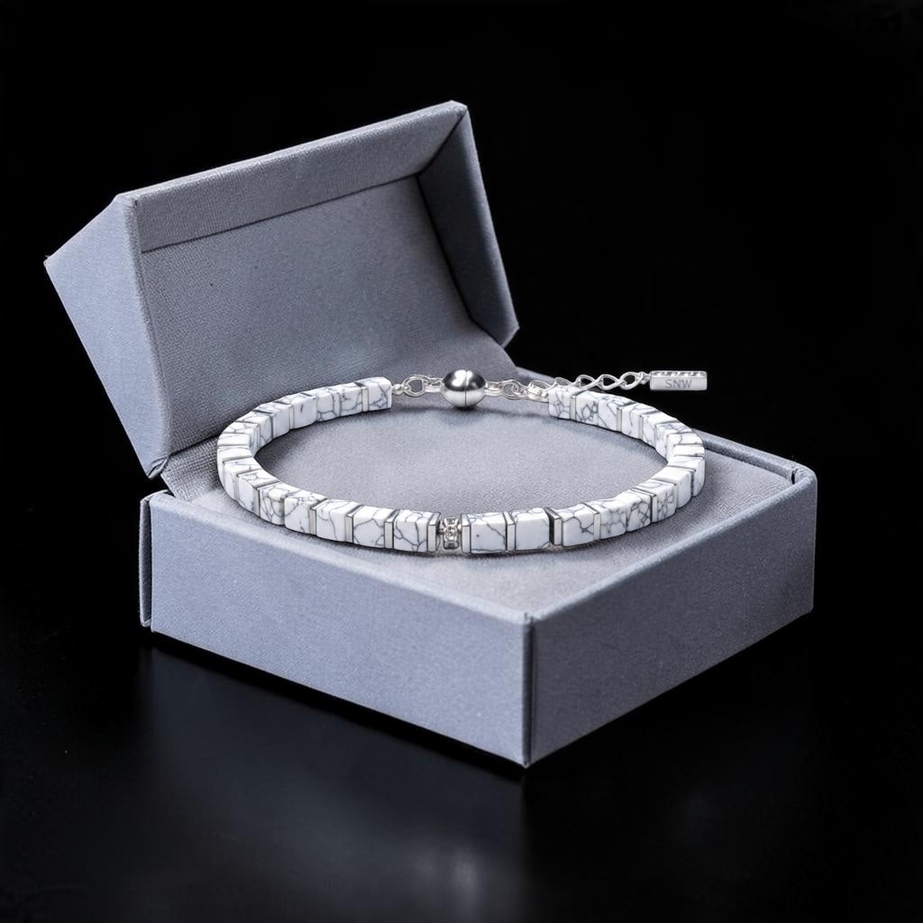 Howlite Cube
