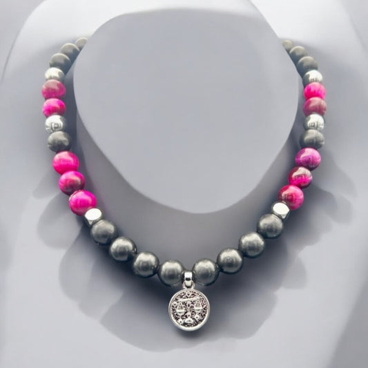 Pink Tigers Eye Libra