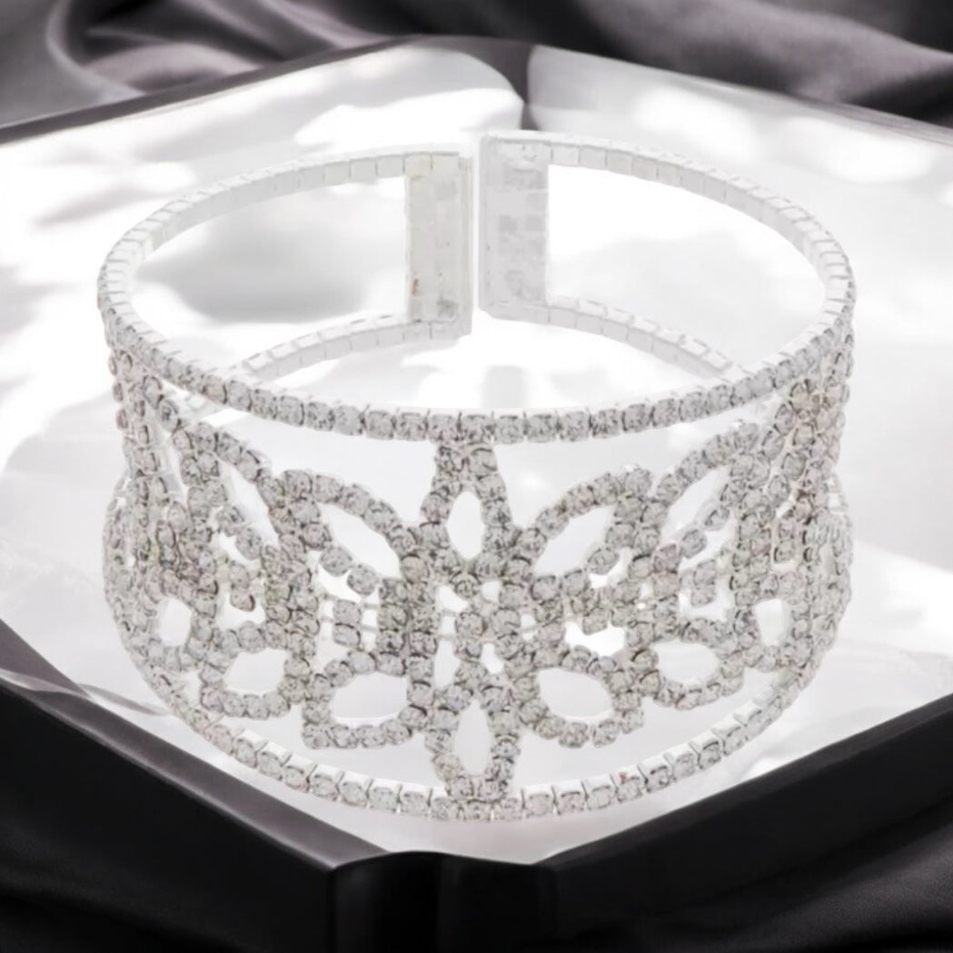 Gilded Age Rhinestone Cuff