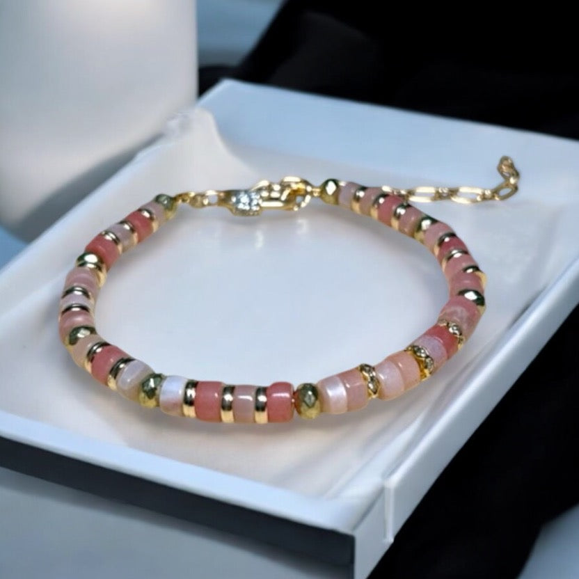 Elegant Sunstone Heishi