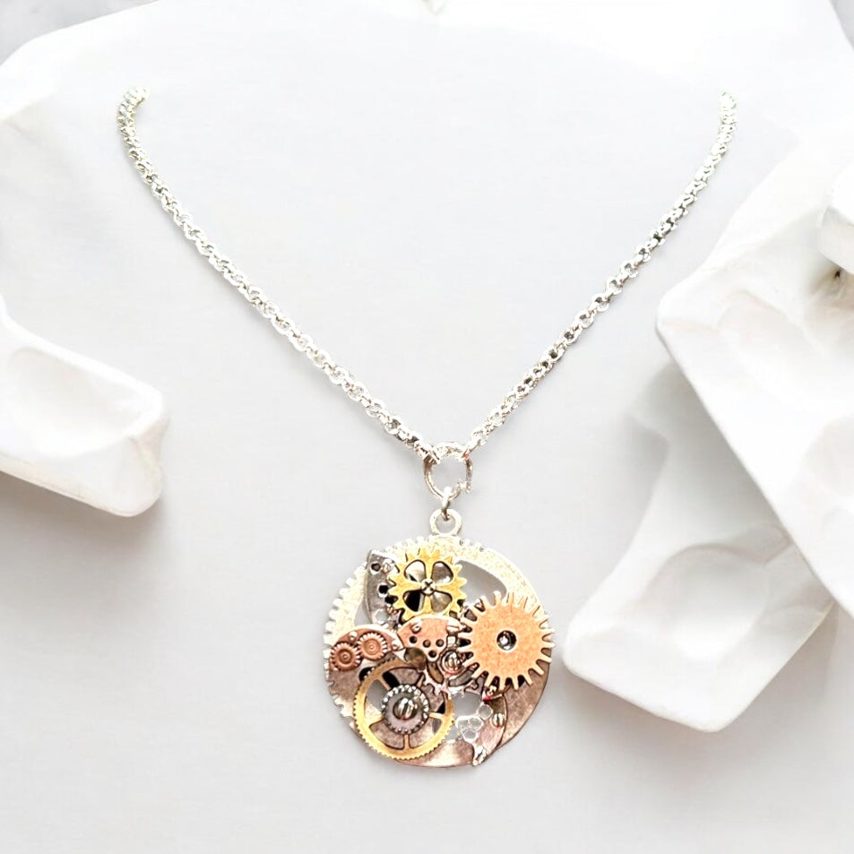 Steampunk Gear Pendant