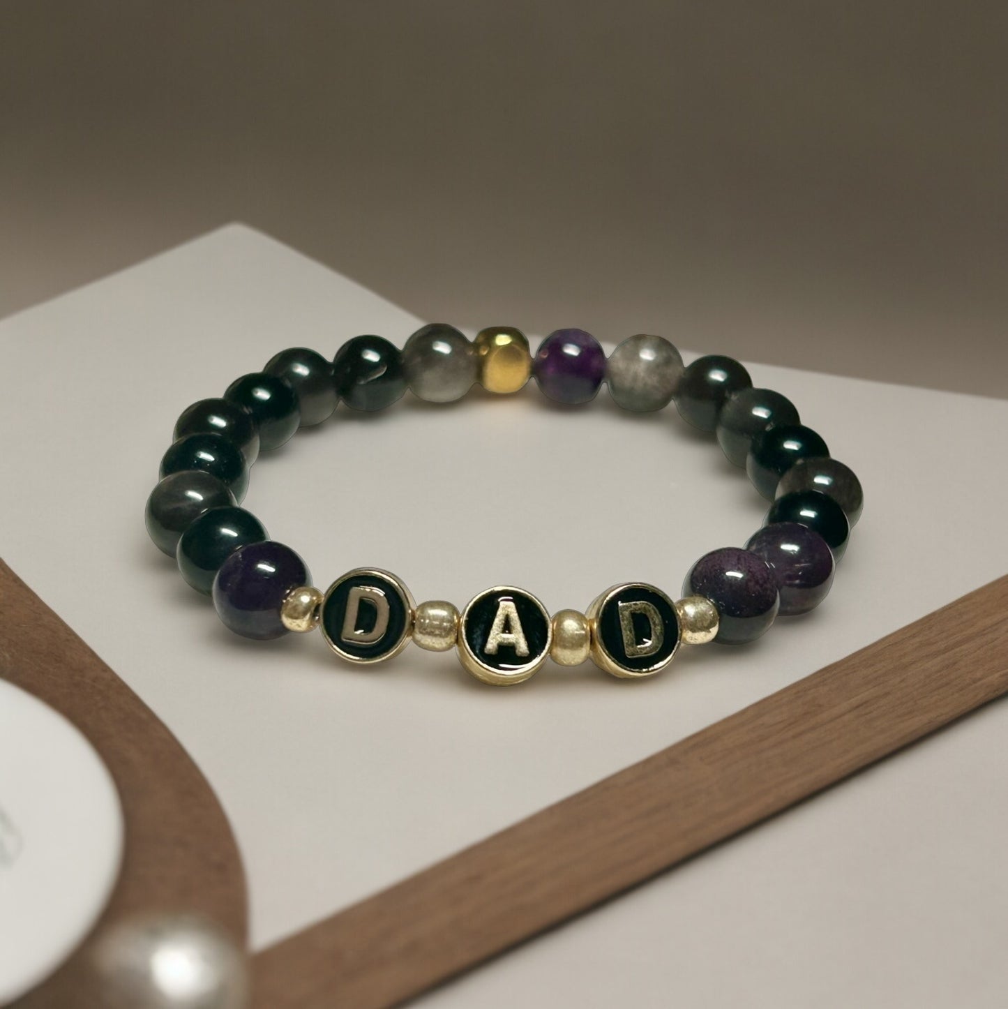 Silver Obsidian “DAD”