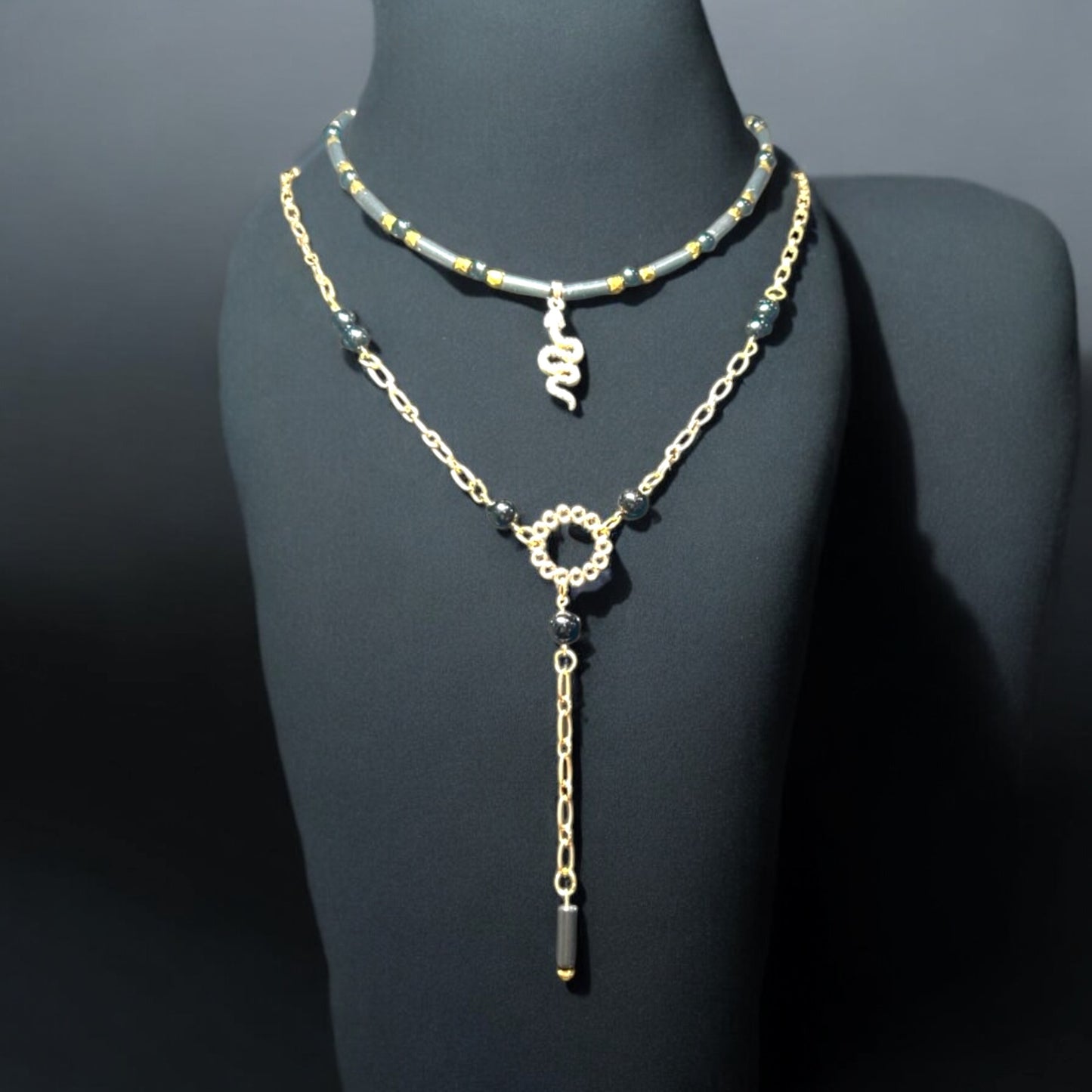 Contemporary Elegance Snake Necklaces
