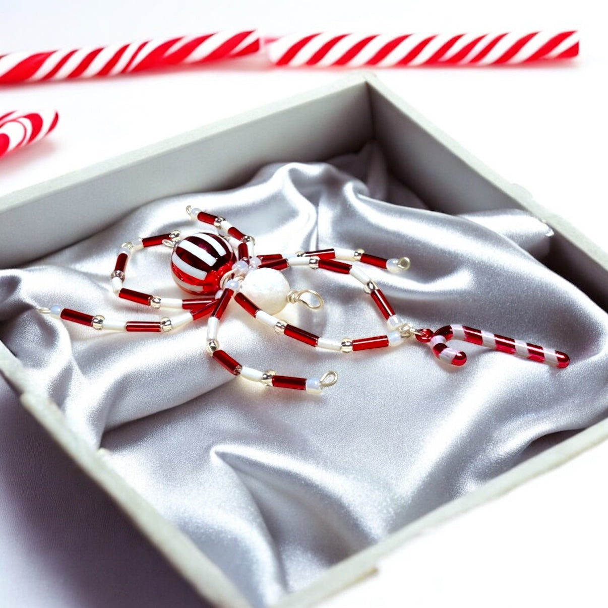 Semi-Precious Stone Spider Pendants