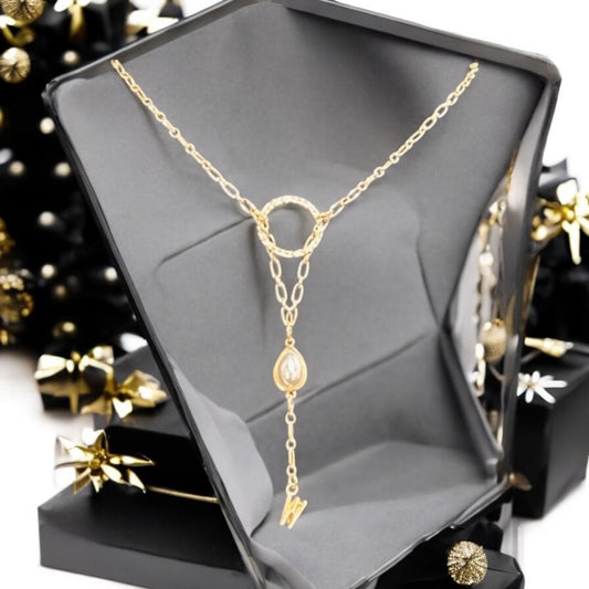 Initial and Opal Necklace