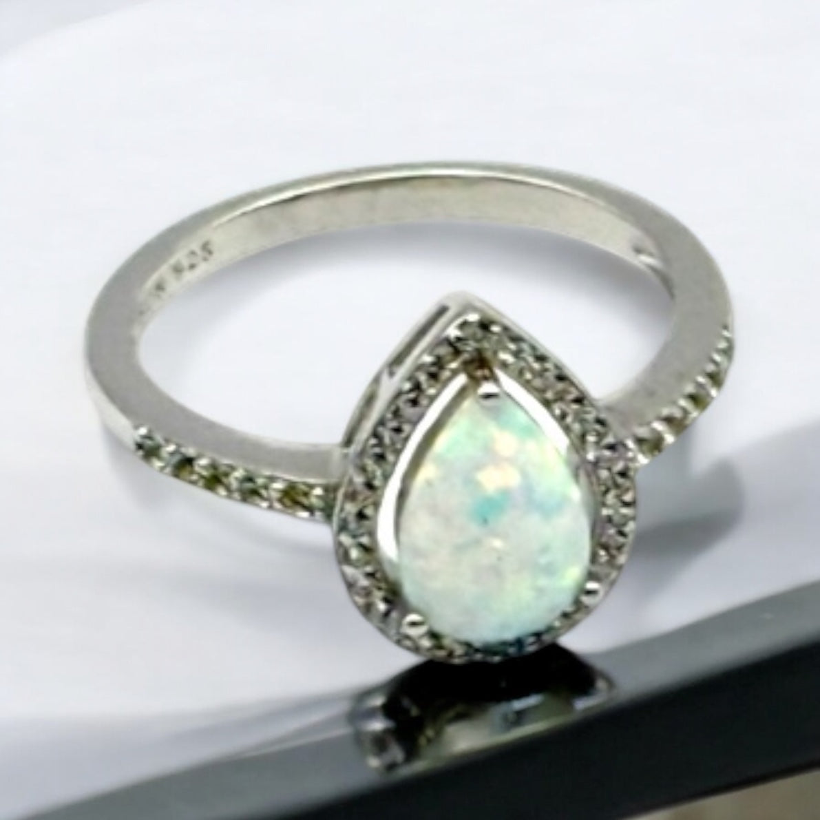 Pear Opal Ring