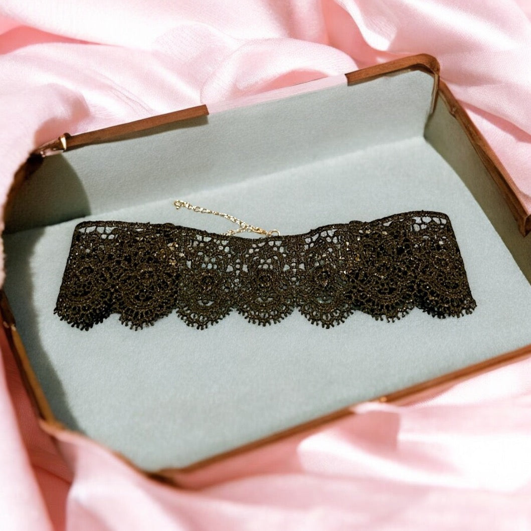 Black Lace Vintage Choker