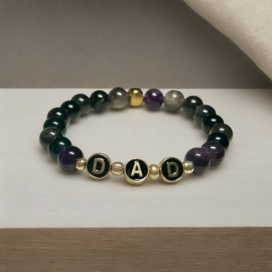 Silver Obsidian “DAD”