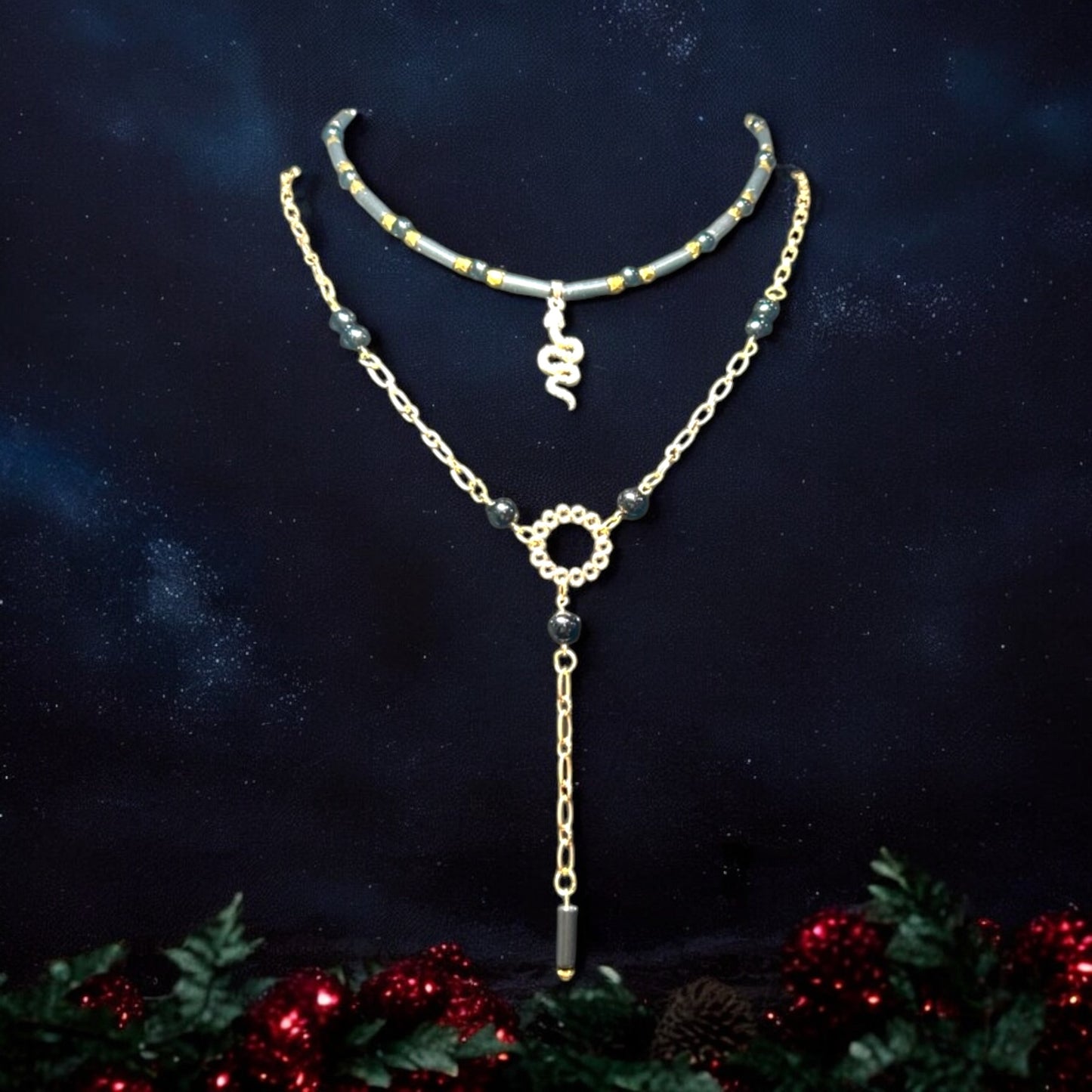 Contemporary Elegance Snake Necklaces
