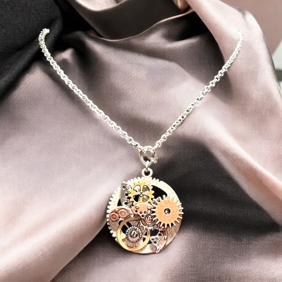 Steampunk Gear Pendant