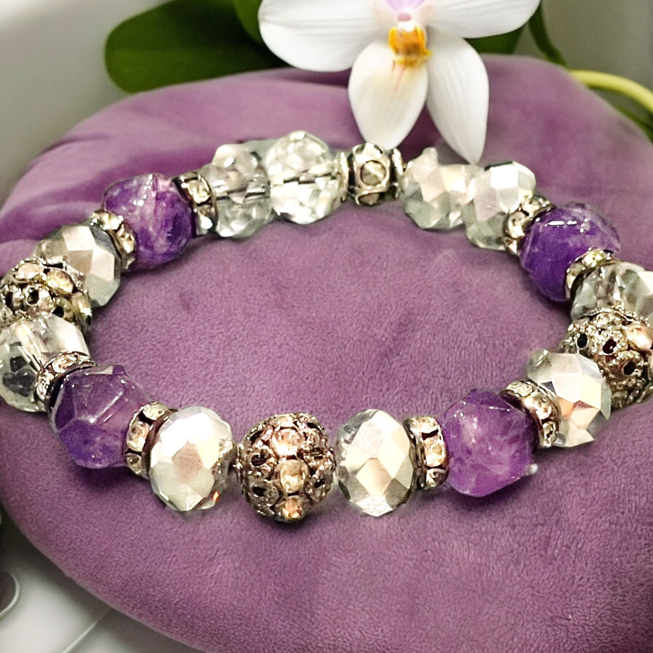 Amythest and Crystal