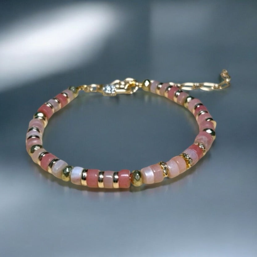 Elegant Sunstone Heishi