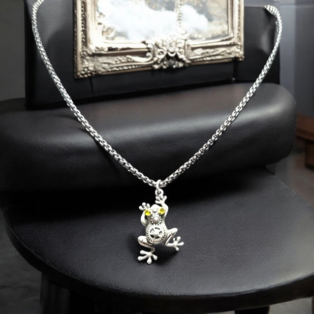 Steampunk Frog Pendant