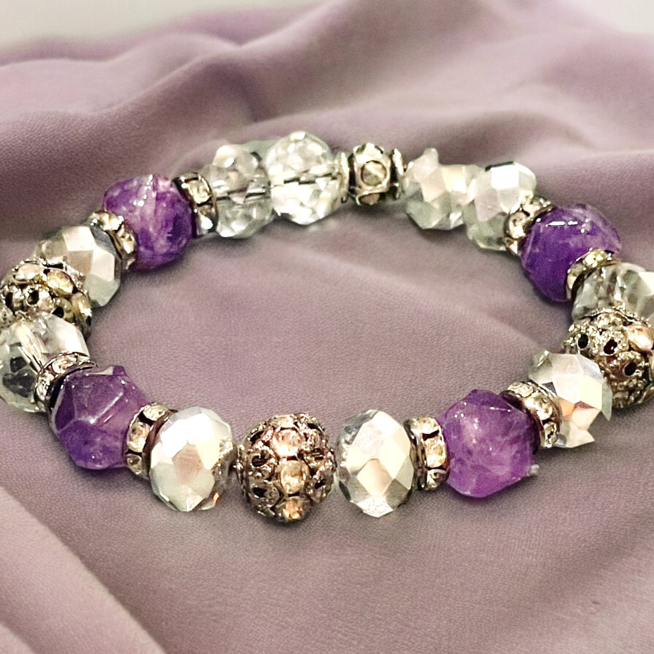 Amythest and Crystal