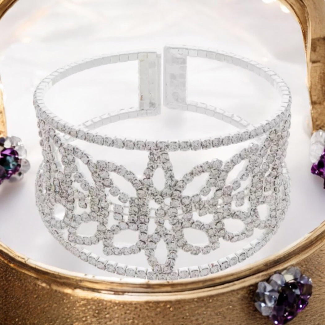 Gilded Age Rhinestone Cuff