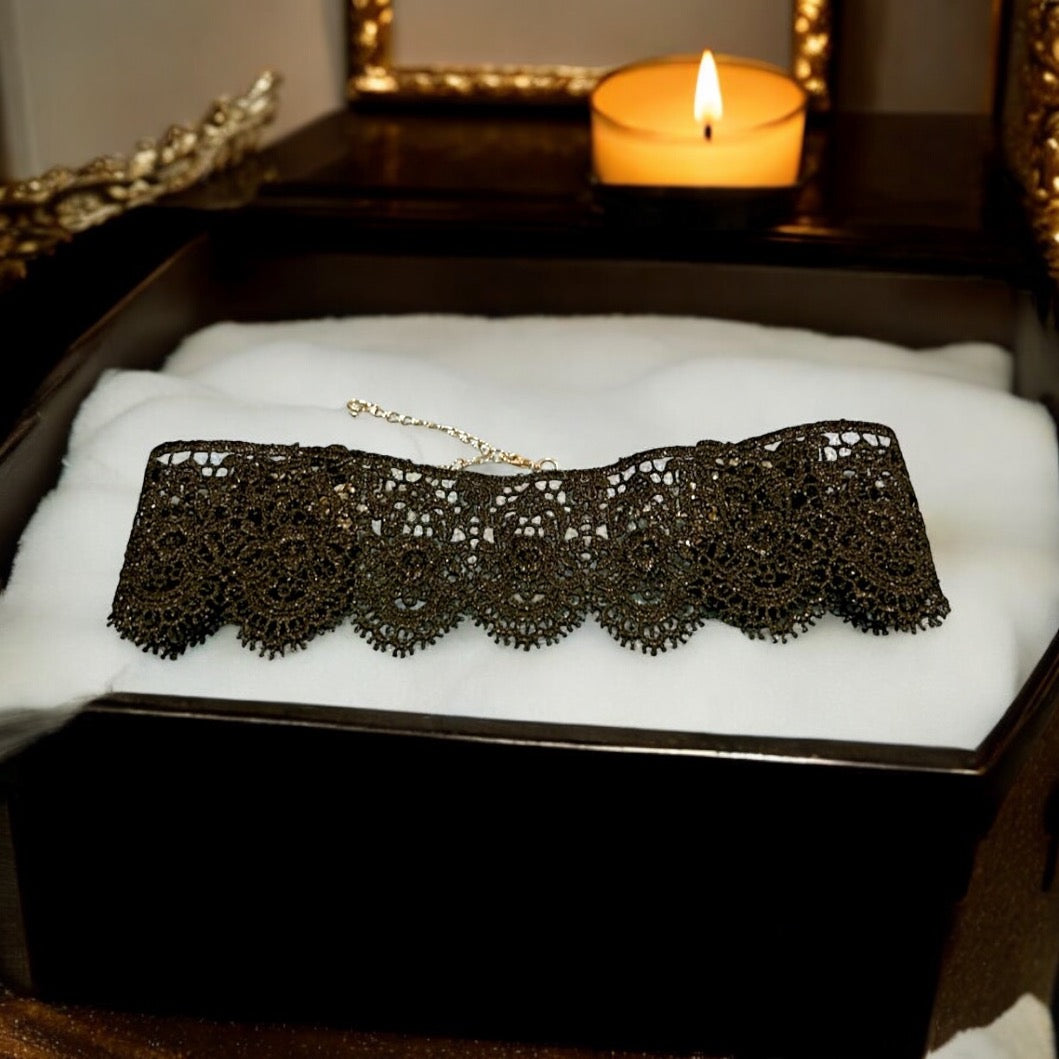 Black Lace Vintage Choker