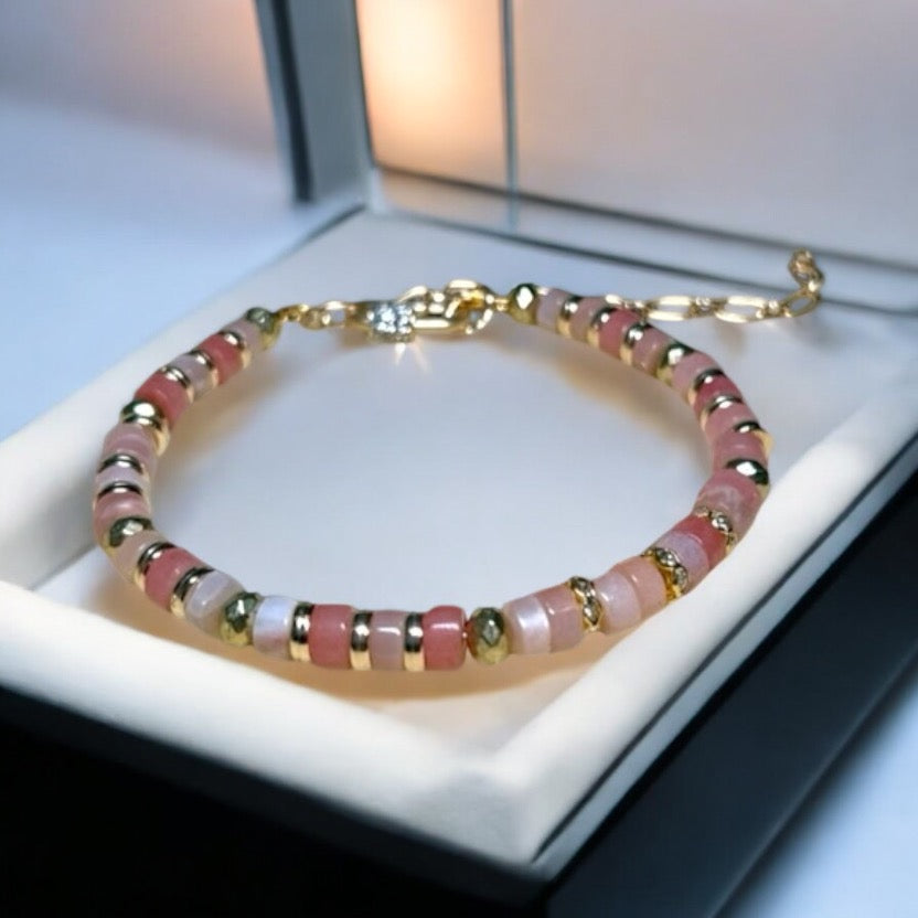 Elegant Sunstone Heishi