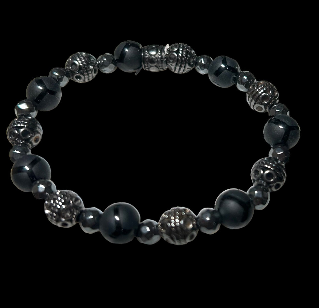 Edgy Black Onyx & Gunmetal
