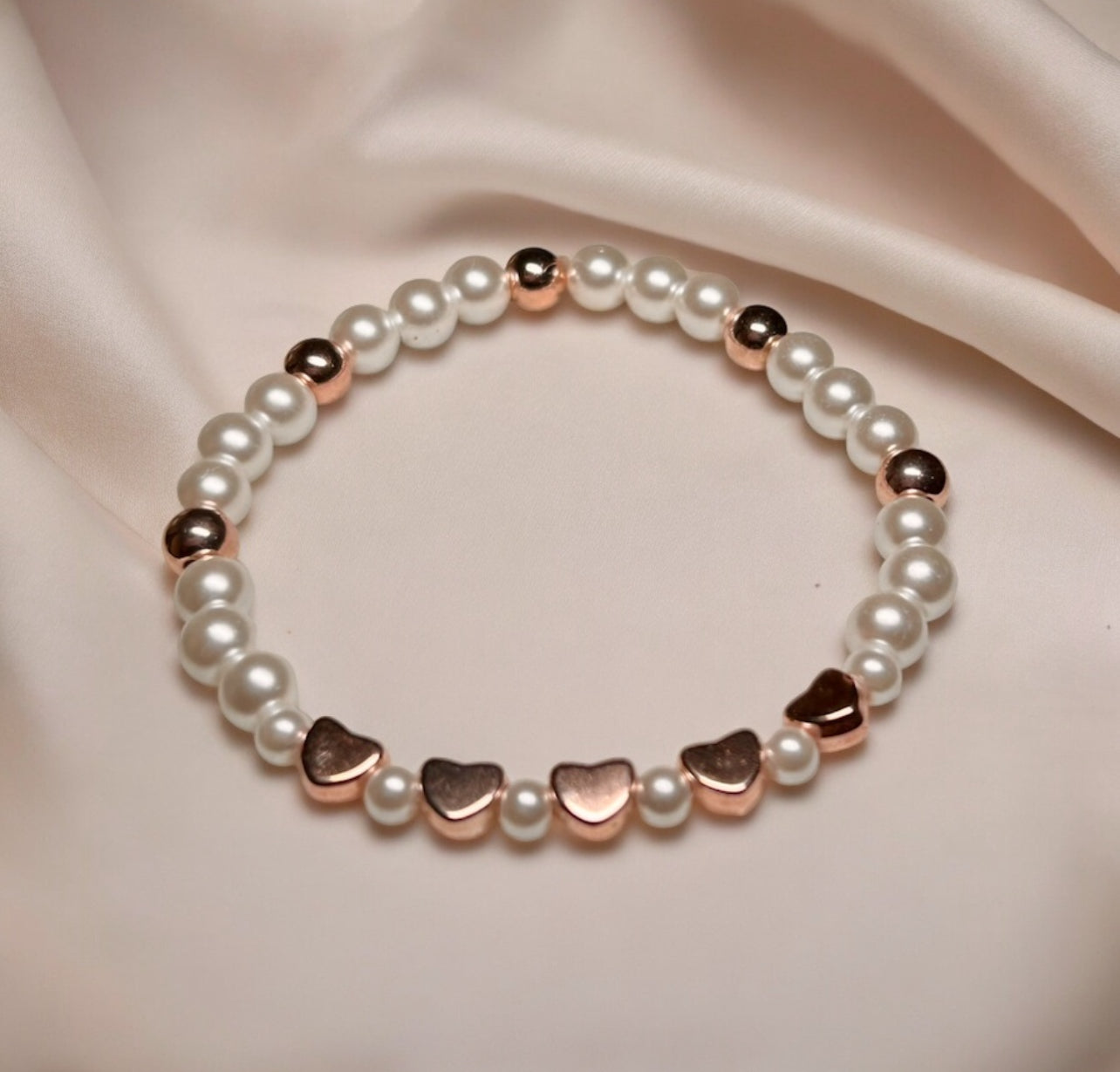 Rose Gold Hearts Anklet/Bracelet